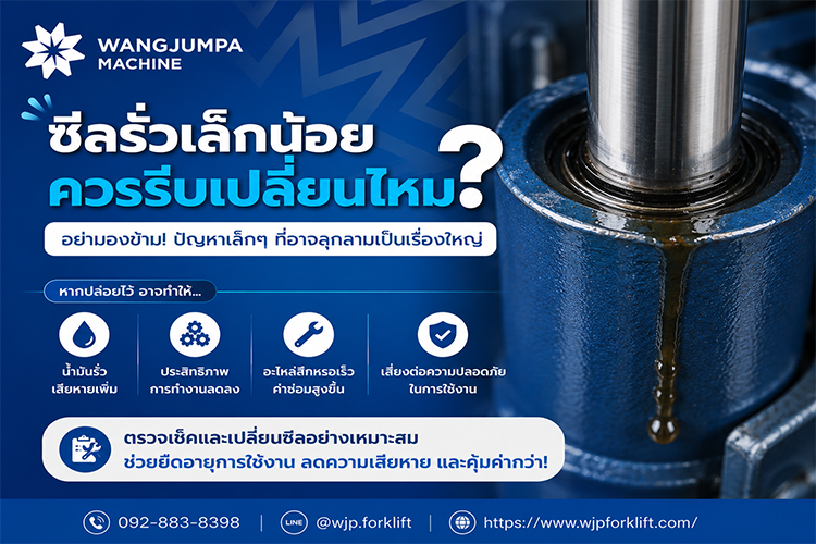 ซีลรั่วเล็กน้อย ควรรีบเปลี่ยนไหม - วังจำปา แมชชีน
